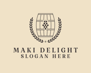 Grape Wine Distillery logo design