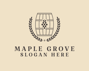 Grape Wine Distillery logo design