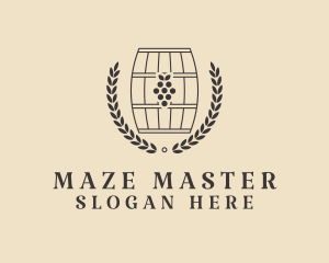 Grape Wine Distillery logo design