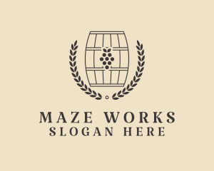 Grape Wine Distillery logo design