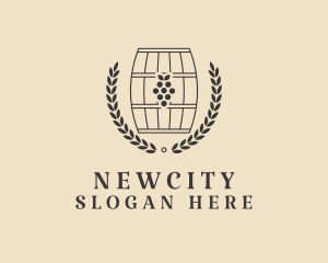 Grape Wine Distillery logo design