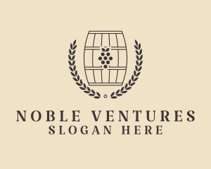 Grape Wine Distillery logo design