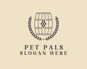 Grape Wine Distillery logo design