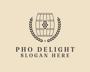 Grape Wine Distillery logo design