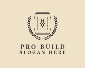 Grape Wine Distillery logo design