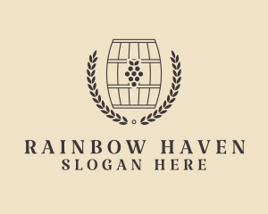 Grape Wine Distillery logo design