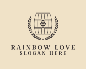 Grape Wine Distillery logo design