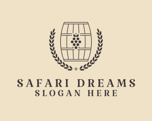 Grape Wine Distillery logo design