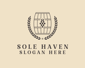 Grape Wine Distillery logo design