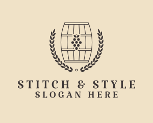 Grape Wine Distillery logo design