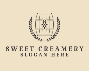 Grape Wine Distillery logo design