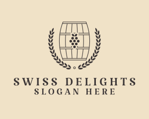 Grape Wine Distillery logo design