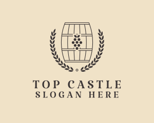 Grape Wine Distillery logo design