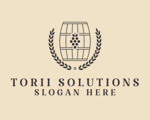 Grape Wine Distillery logo design