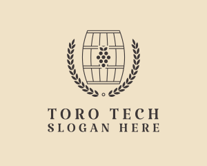 Grape Wine Distillery logo design