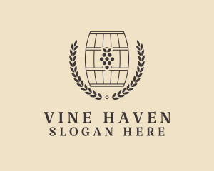 Grape Wine Distillery logo design