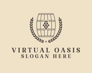 Grape Wine Distillery logo design