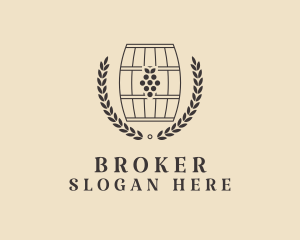 Grape Wine Distillery logo design