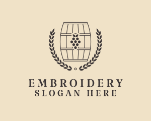 Grape Wine Distillery logo design