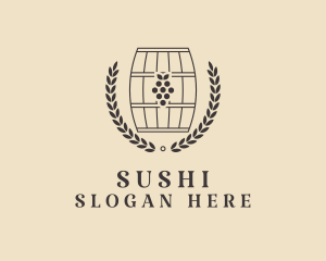 Grape Wine Distillery logo design