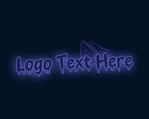 Ghetto - Urban Neon Graffiti logo design