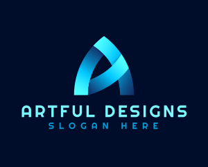 Startup Studio Letter A logo design