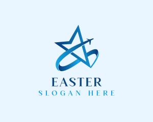 Aircraft - Star Plane Travel logo design