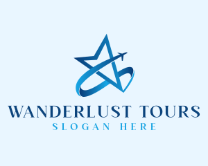 Star Plane Travel logo design