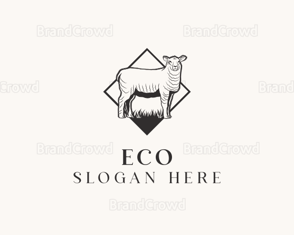 Sheep Lamb Farm Logo