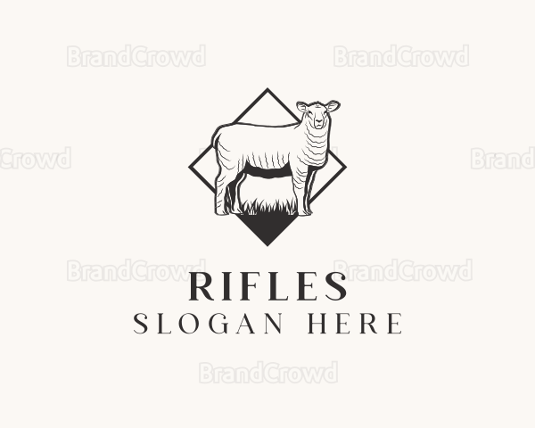 Sheep Lamb Farm Logo