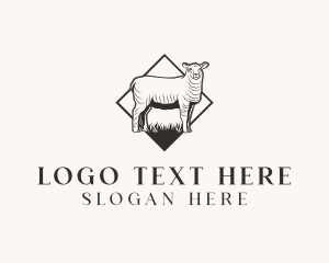 Livestock - Sheep Lamb Farm logo design