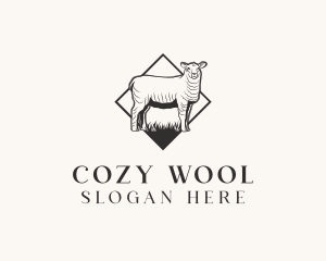 Wool - Sheep Lamb Farm logo design
