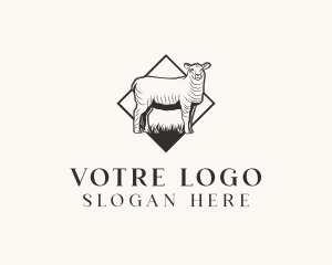 Fur - Sheep Lamb Farm logo design