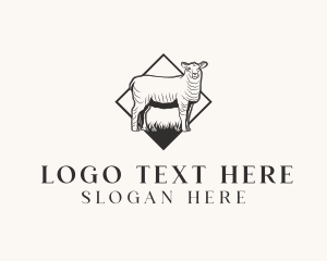 Sheep Lamb Farm Logo