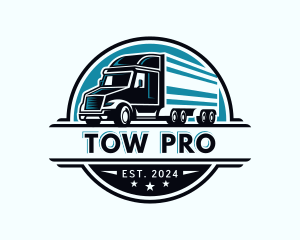 Tow - Truck Delivery Cargo logo design