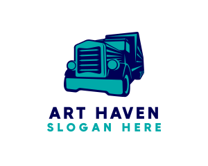 Logistics Transport Truck logo design