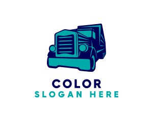 Logistics Transport Truck logo design
