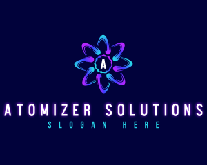 Modern Atom Laboratory logo design