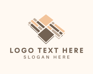 Textiles - Floor Tile Tiling logo design