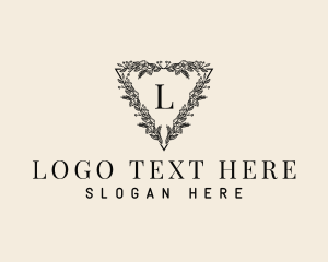 Botanical - Natural Floral Wreath logo design