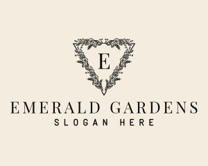 Natural Floral Wreath logo design