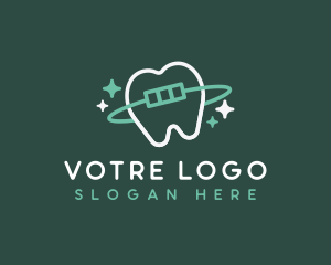 Tooth Orthodontic Dentistry Logo