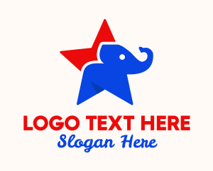 Safari Park - Star Elephant Circus logo design