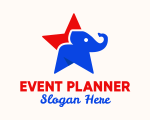 Animal - Star Elephant Circus logo design