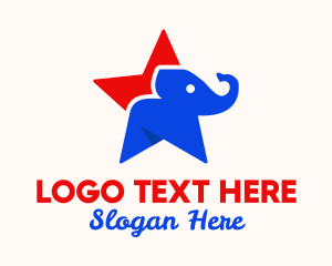 Patriot - Star Elephant Circus logo design