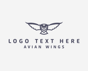 Avian Owl Bird logo design