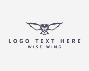 Owl - Avian Owl Bird logo design