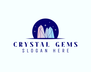 Elegant Crystal Jewel logo design