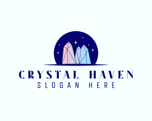 Crystals - Elegant Crystal Jewel logo design