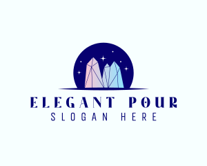 Elegant Crystal Jewel logo design